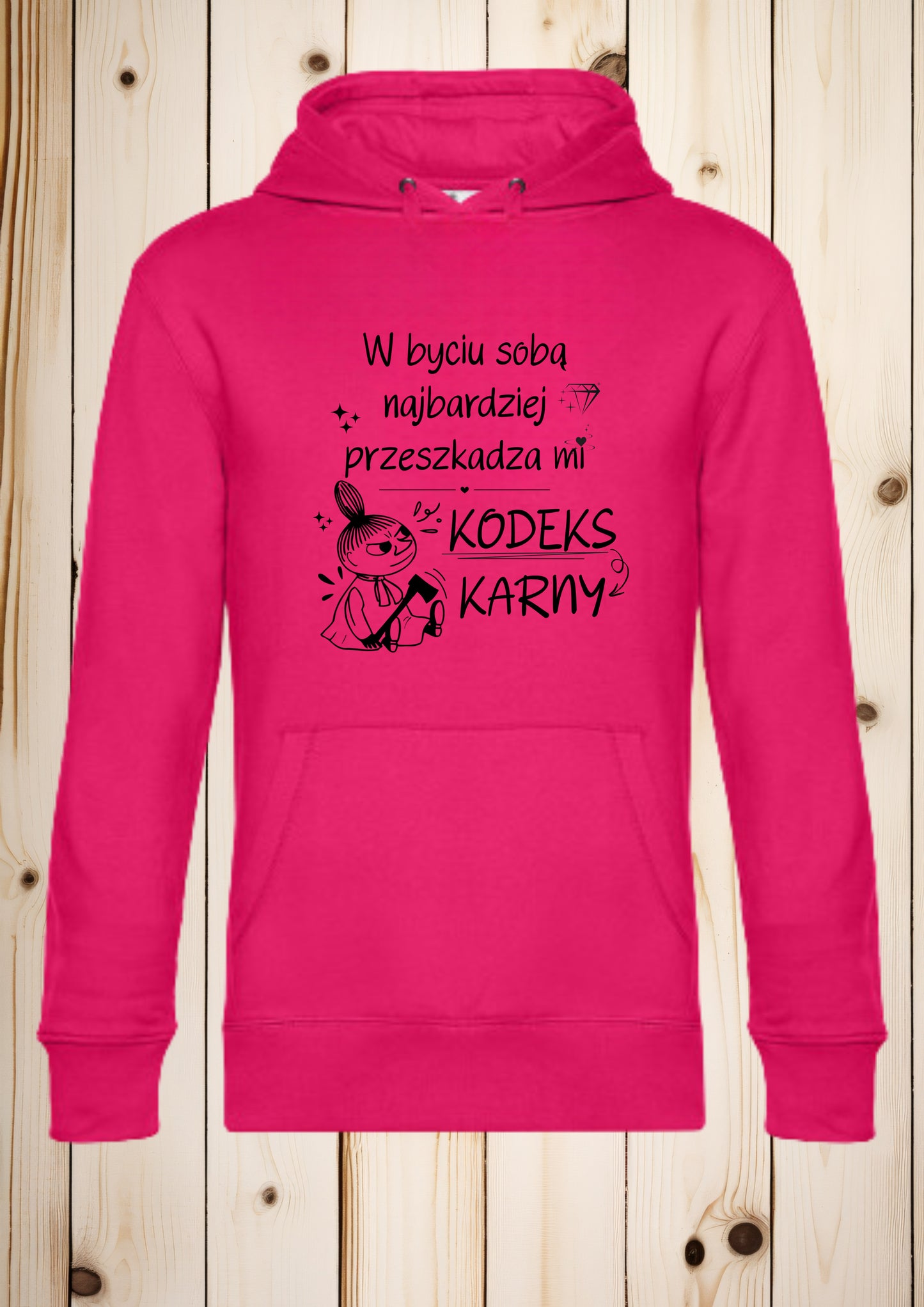 Bluza z kapturem „Mala Mi - kodeks karny"
