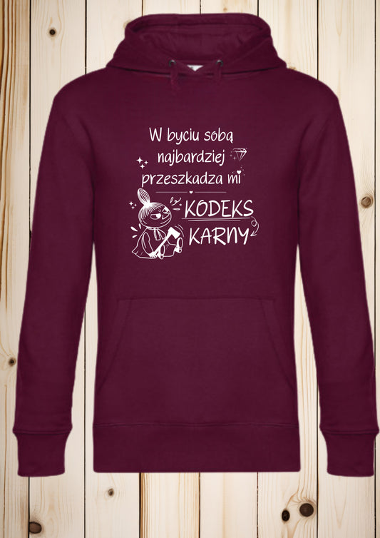 Bluza z kapturem „Mala Mi - kodeks karny"