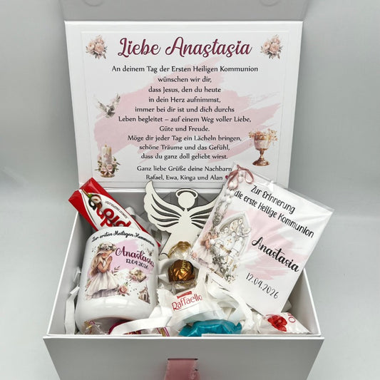 Kommunion-Erinnerungsbox – individuell gestaltetes Geschenkset zur Erstkommunion