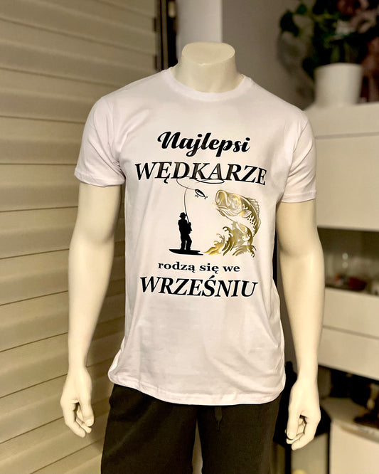 T-Shirt męski "Najlepsi wędkarze rodzą się w kwietniu"