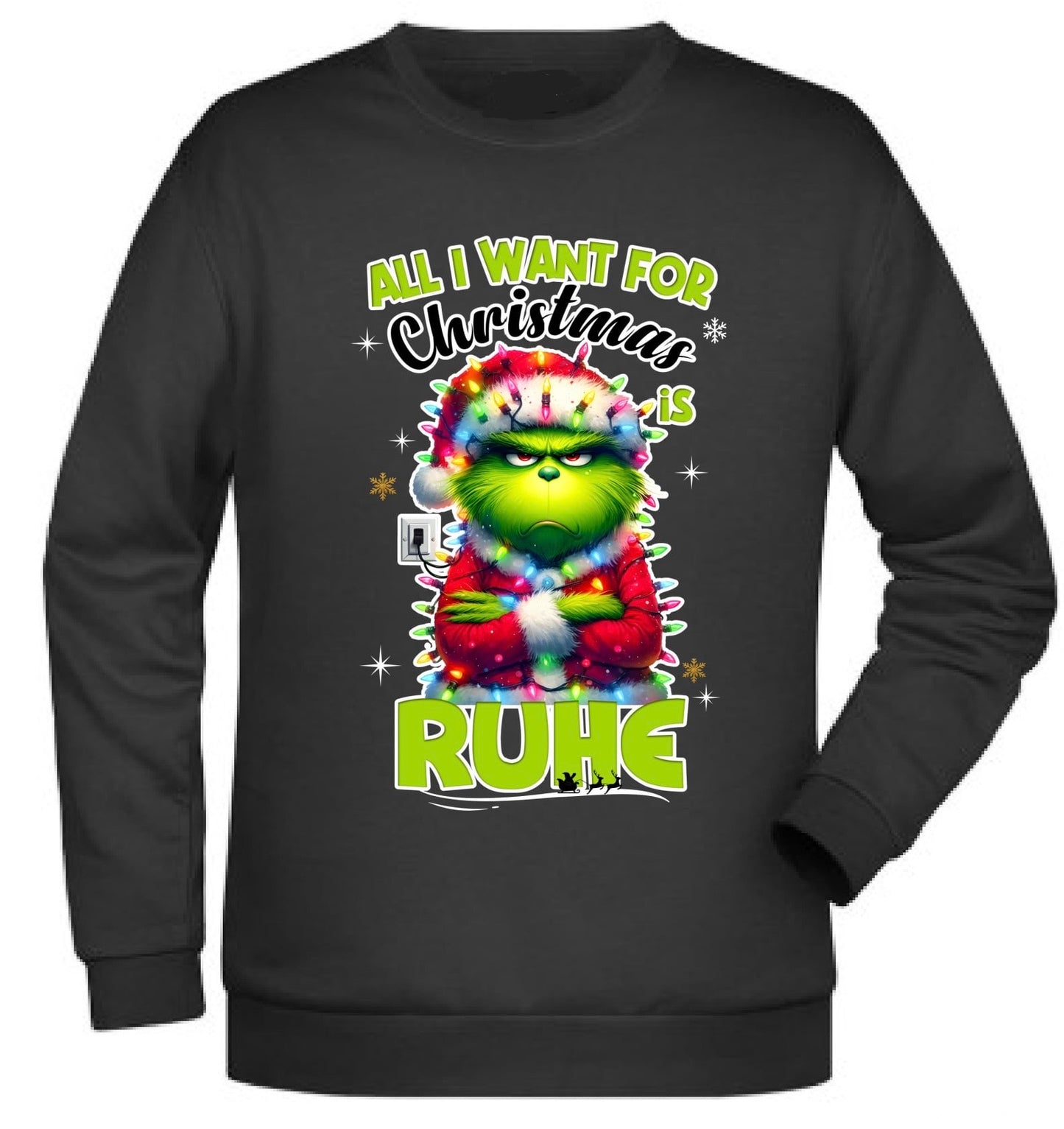 Hoodie „All what I want for Christmas is Ruhe“