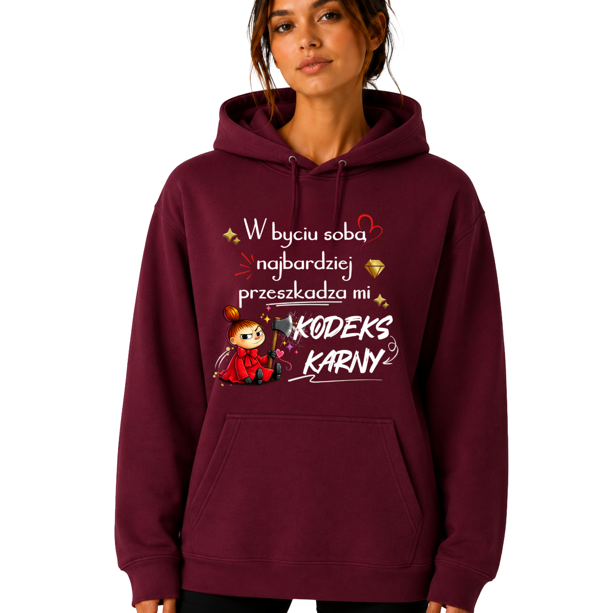 Bluza z kapturem „Kodeks karny"
