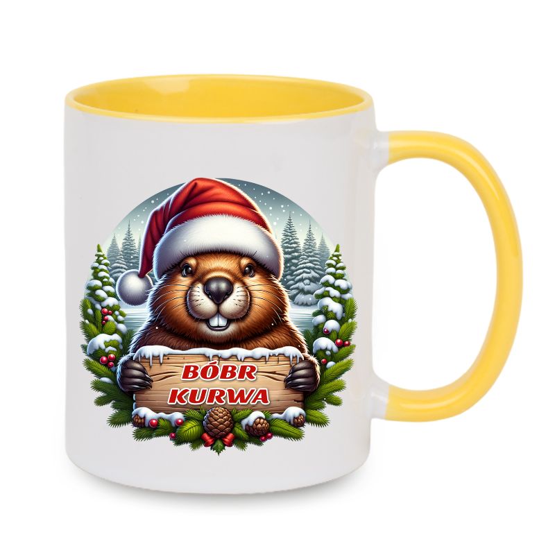 Kubek "Bóbr k*rwa" Mikołaj