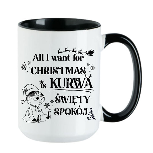 Kubek Combo 4 "All I want for Christmas is swiety spokoj" - Mala Mi