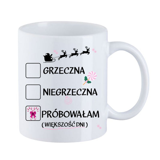 Kubek "Próbowałam - większość dni"