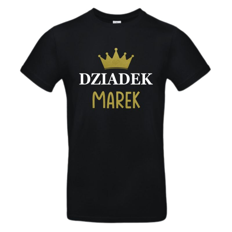 Koszulka na Dzień Dziadka - Dziadek Marek Korona