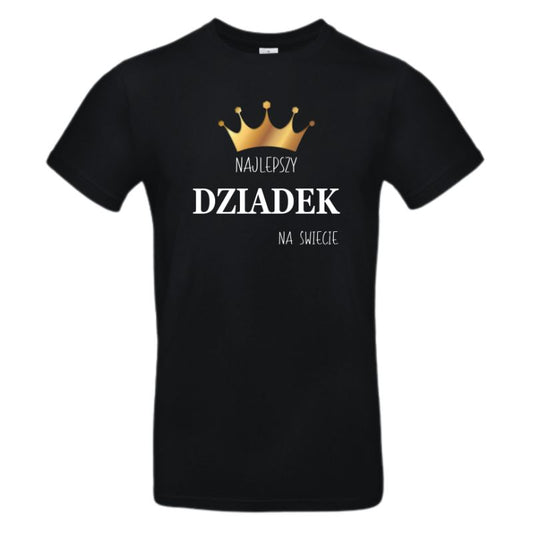 Koszulka na Dzień Dziadka - Najlepszy dziadek na świecie - Korona