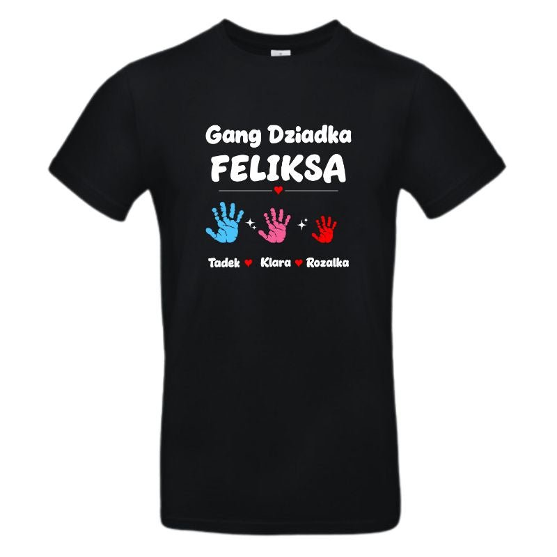 Koszulka na Dzień Dziadka - Gang dziadka Feliksa - dłonie