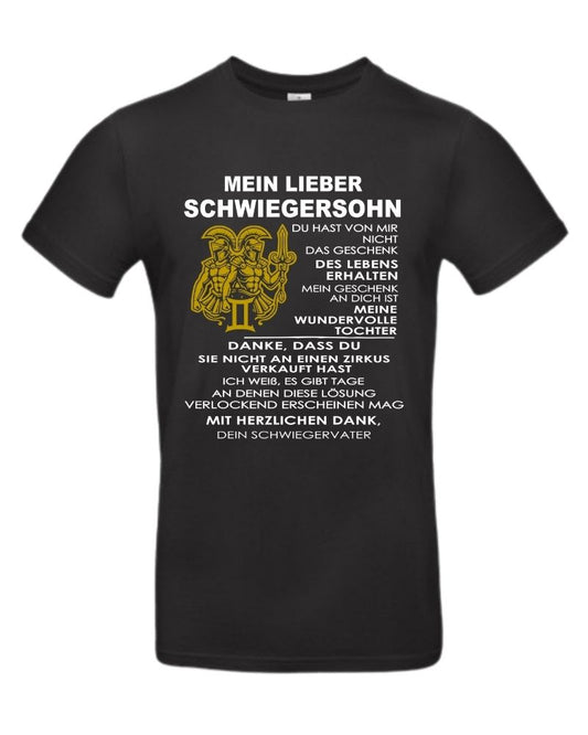 T-Shirt Herren „Mein lieber Schwiegersohn" Schwiegervater