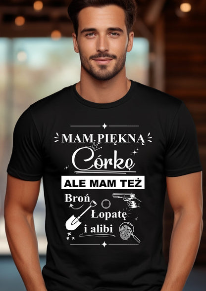 T-Shirt męski "Mam piękną córkę"