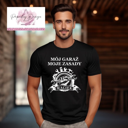 T-Shirt "Mój garaż moje zasady"
