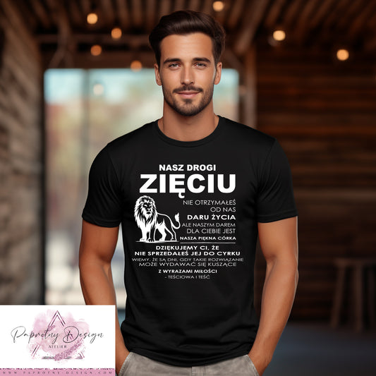 T-Shirt „Nasz drogi zięciu" weiß