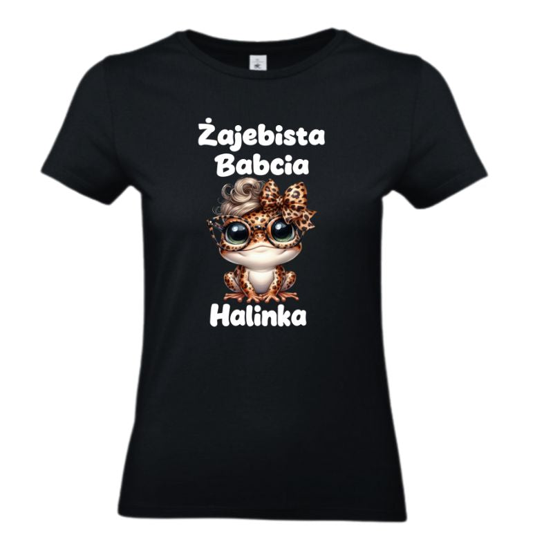 Koszulka na Dzień Babci - Żajebista babcia Halinka