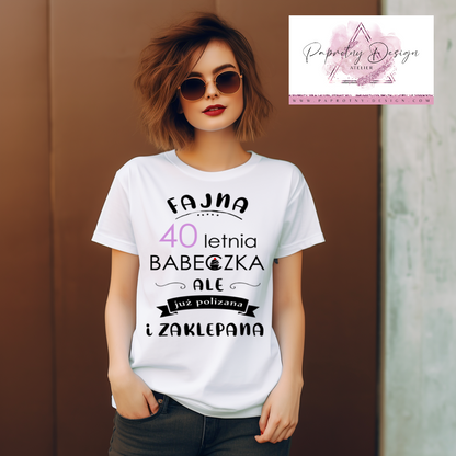 T-Shirt damski "Fajna Babeczka"
