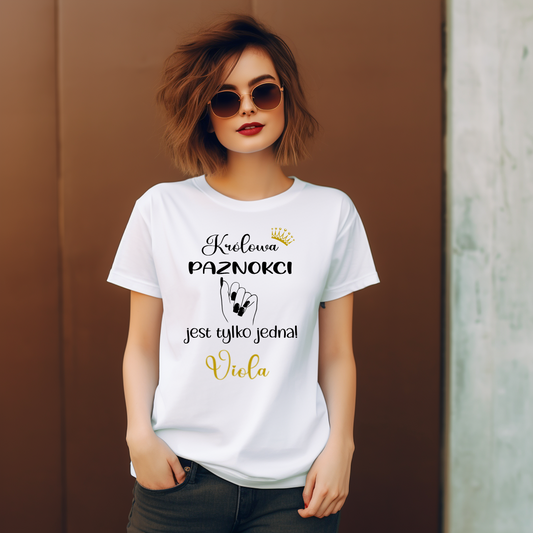 T-Shirt "Królowa paznokci jest tylko jedna"