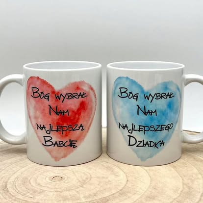 Kubki na Dzień Babci i Dziadka - Bóg wybrał nam najlepszych dziadków