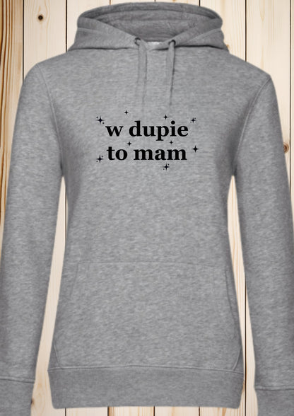 Bluza męska z kapturem „w dupie to mam"