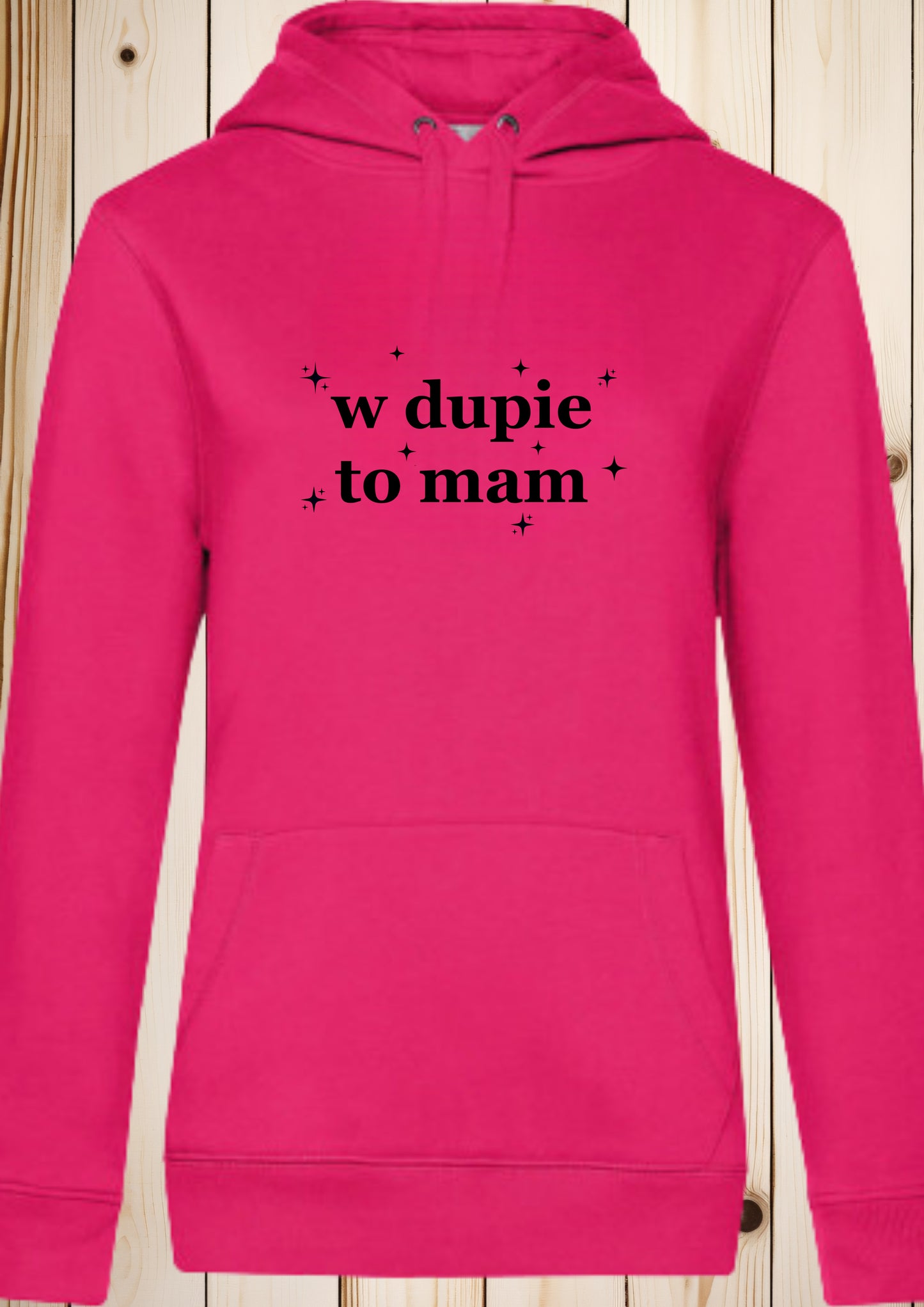 Bluza męska z kapturem „w dupie to mam"