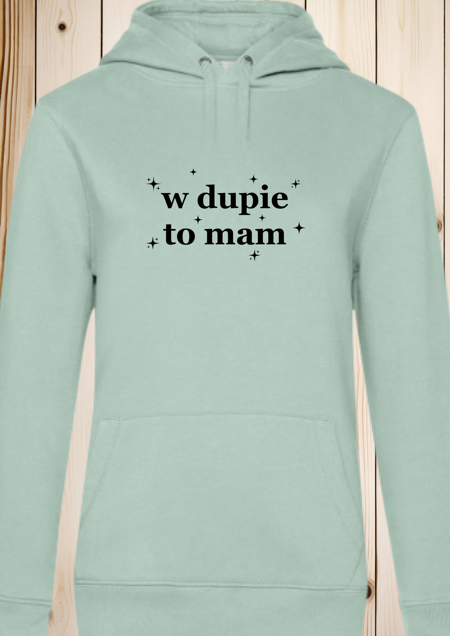 Bluza męska z kapturem „w dupie to mam"