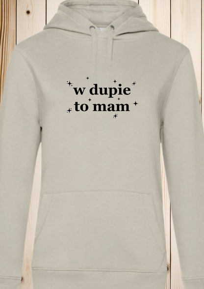 Bluza męska z kapturem „w dupie to mam"