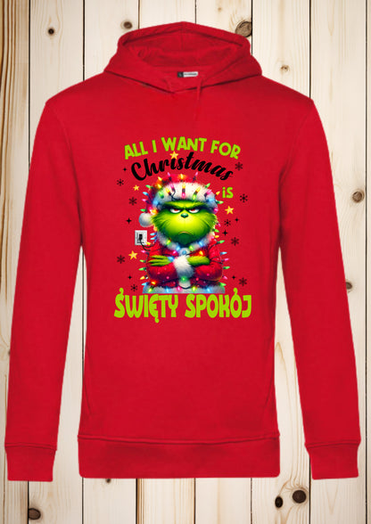 Bluza z kapturem „All i want to Christmas"