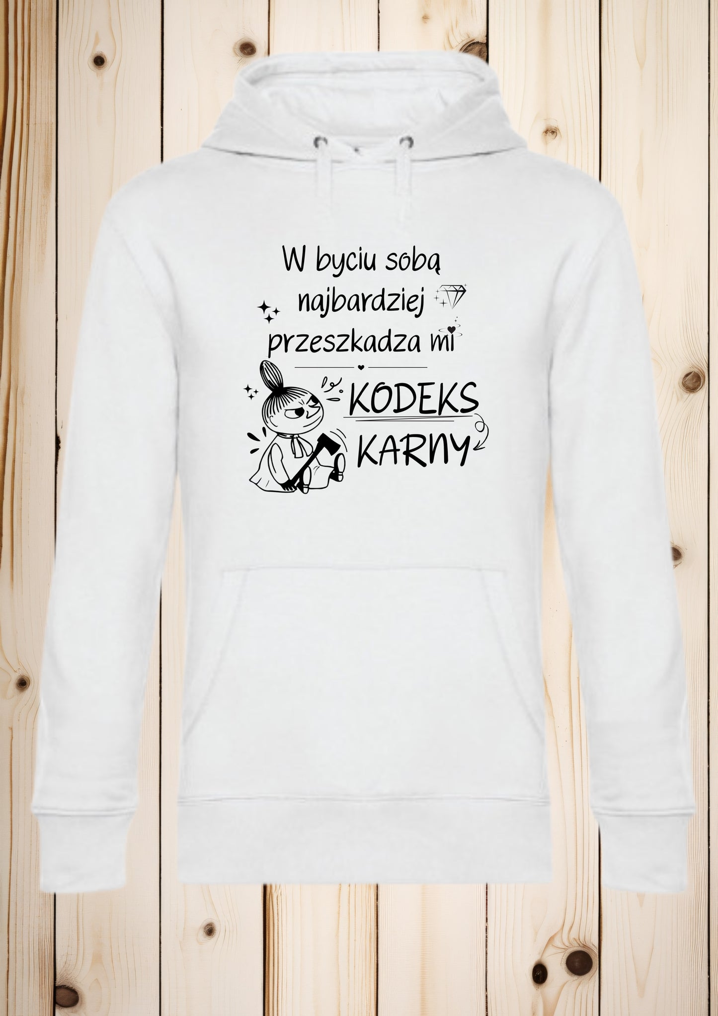 Bluza z kapturem „Mala Mi - kodeks karny"