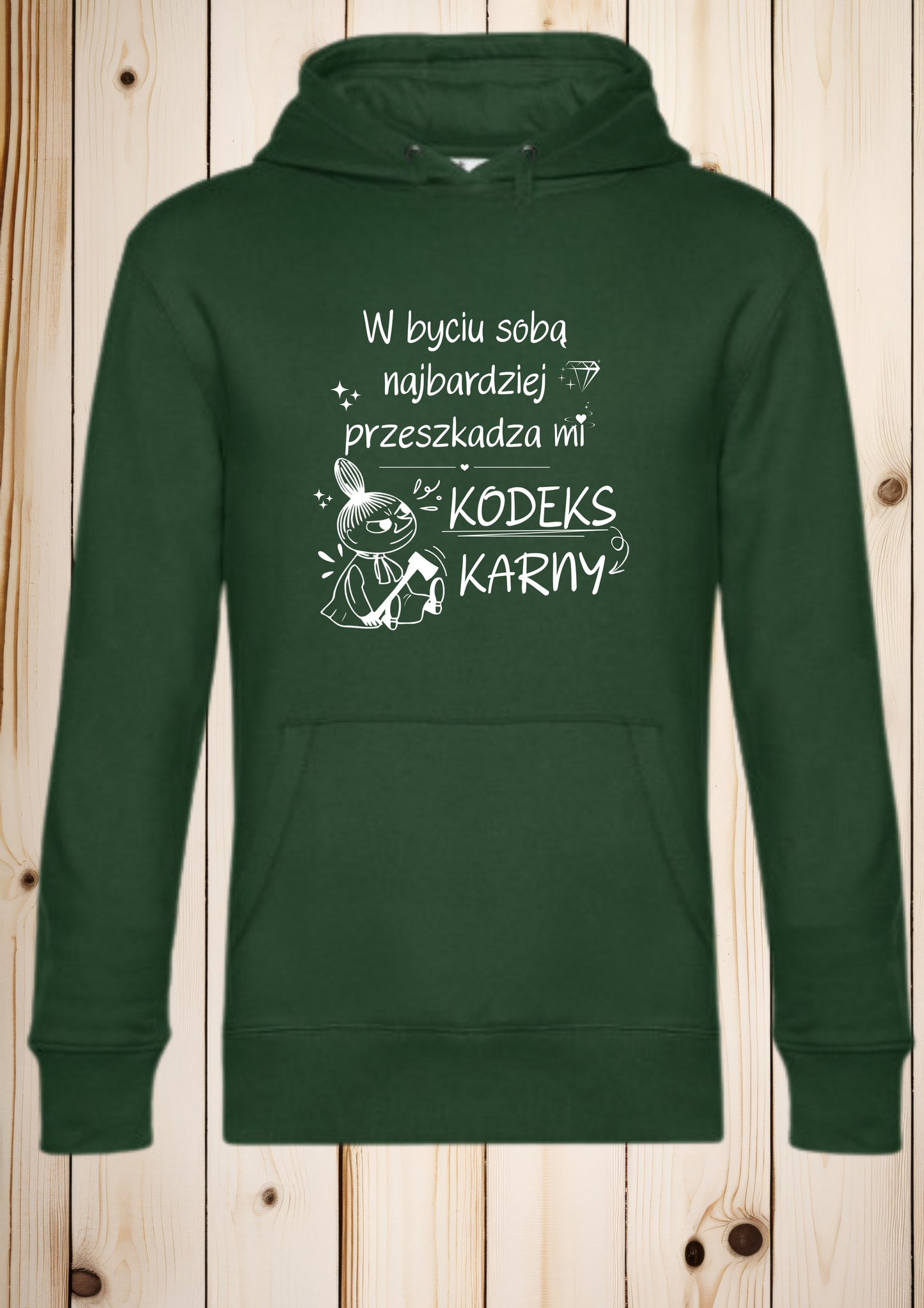 Bluza z kapturem „Mala Mi - kodeks karny"