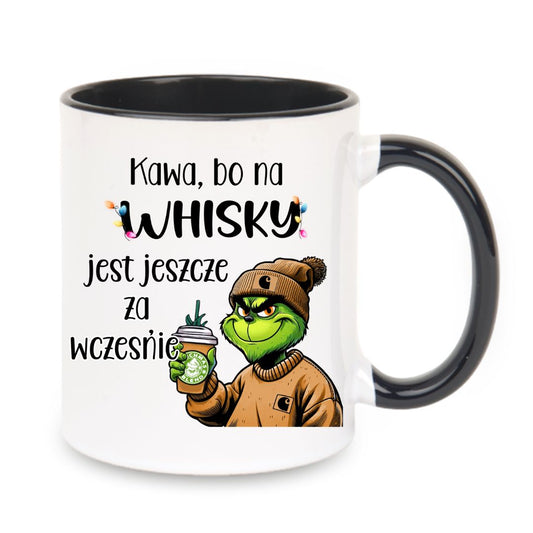 Tasse "Kaffee, weil es für Whisky zu früh ist" Grinch