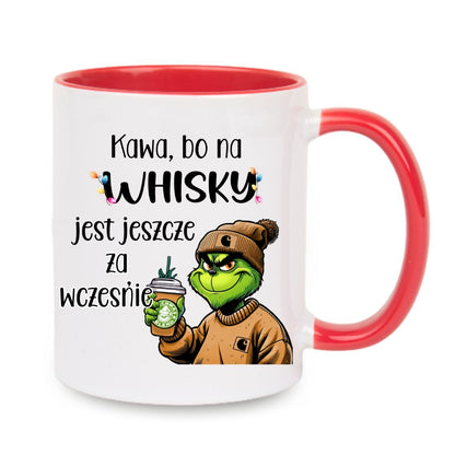 Tasse "Kaffee, weil es für Whisky zu früh ist" Grinch