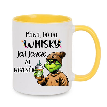 Tasse "Kaffee, weil es für Whisky zu früh ist" Grinch