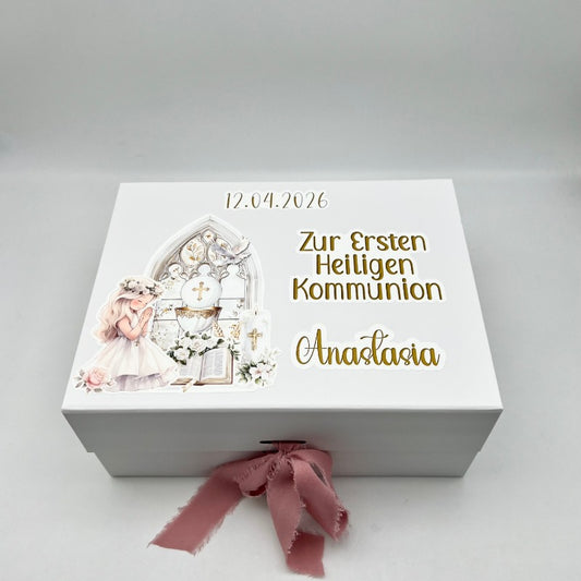 Kommunion-Erinnerungsbox – individuell gestaltetes Geschenkset zur Erstkommunion