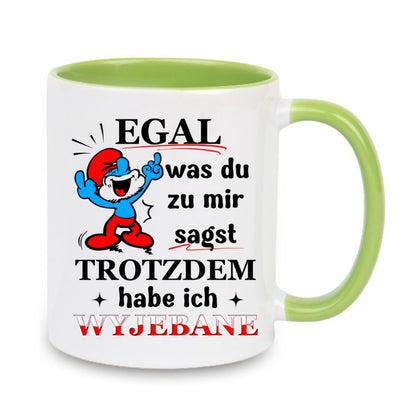 Becher "Egal was du mir sagst - Papa Schlumpf"