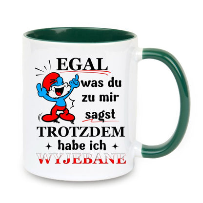 Becher "Egal was du mir sagst - Papa Schlumpf"