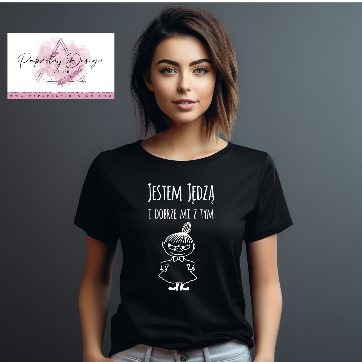T-Shirt damski "Jestem jędzą i dobrze mi z tym"