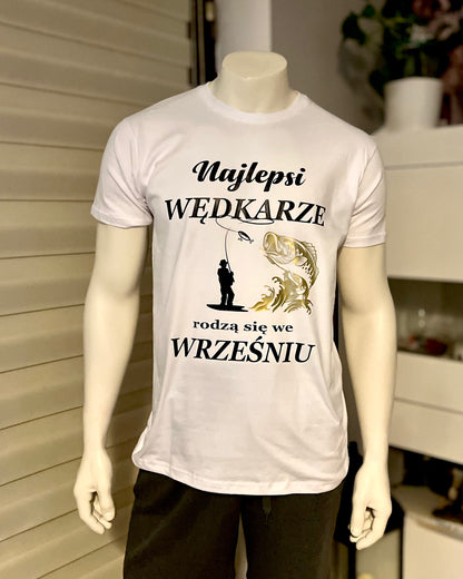 T-Shirt męski "Najlepsi wędkarze rodzą się w kwietniu"