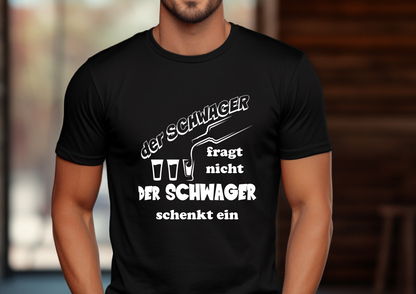 T-Shirt Herren „Schwager fragt nicht" Vodka