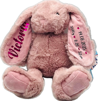 Plüsch-Hase mit Name - personalisiert