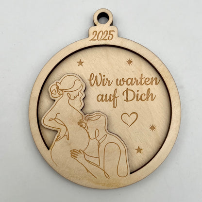 Weihnachtsanhänger aus Holz – Besondere Meilensteine 2025