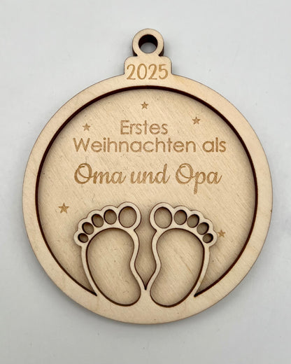 Weihnachtsanhänger aus Holz – Besondere Meilensteine 2025