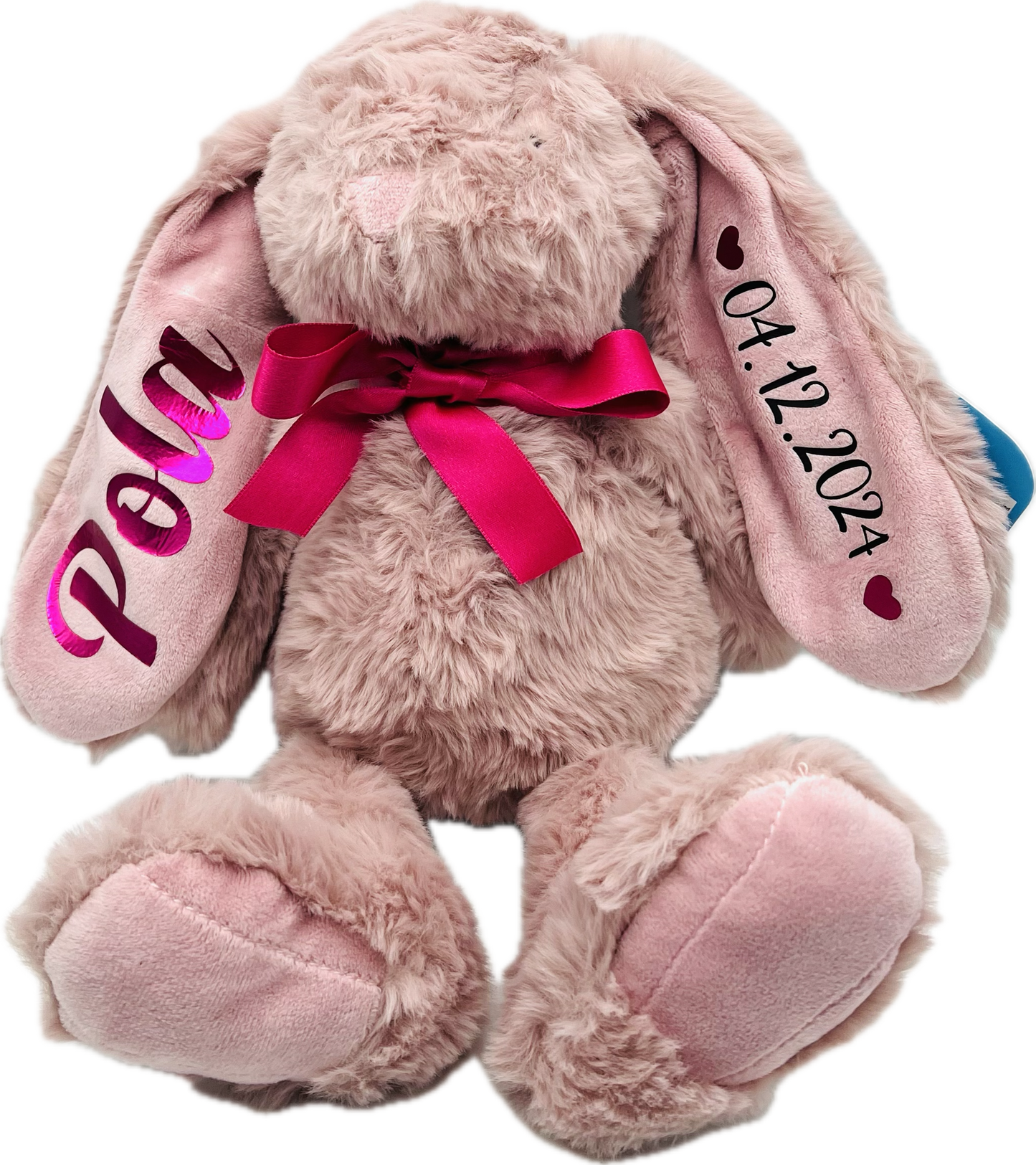 Plüsch-Hase mit Name - personalisiert