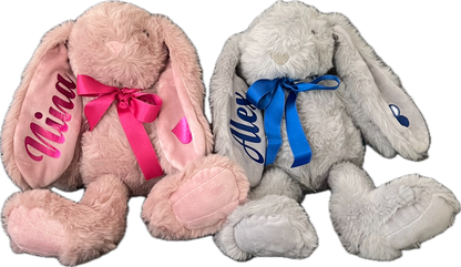 Plüsch-Hase mit Name - personalisiert