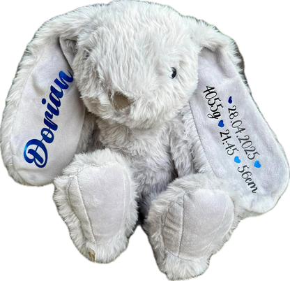 Plüsch-Hase mit Name - personalisiert