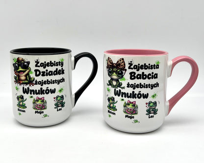 Kubki na Dzień Babci i Dziadka - Żajebista Babcia, Żajebisty dziadek