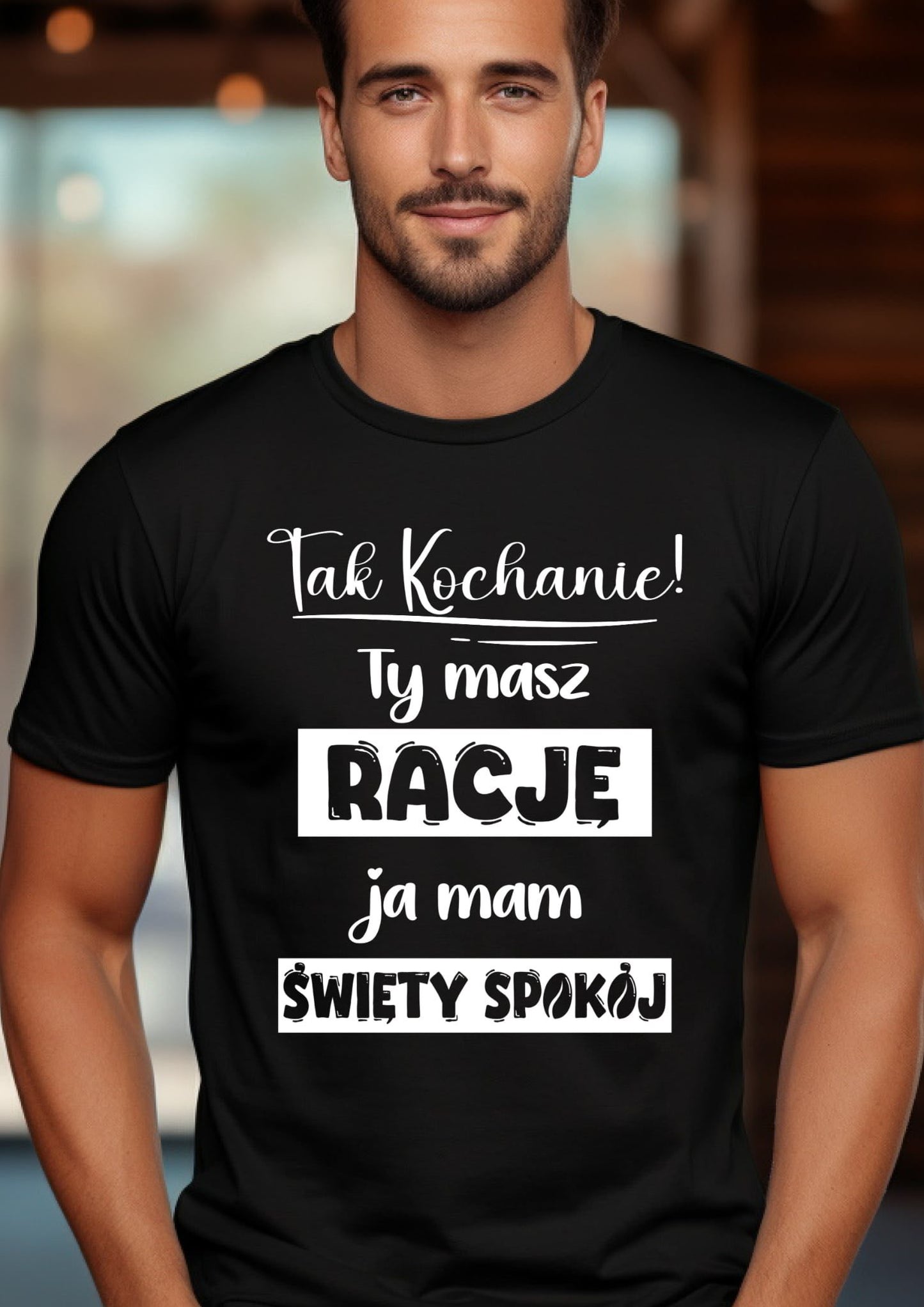T-Shirt męski „Racja"