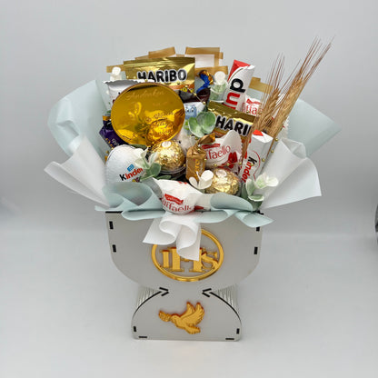 Süßigkeiten-Geschenkbox zur Ersten Heiligen Kommunion – IHS