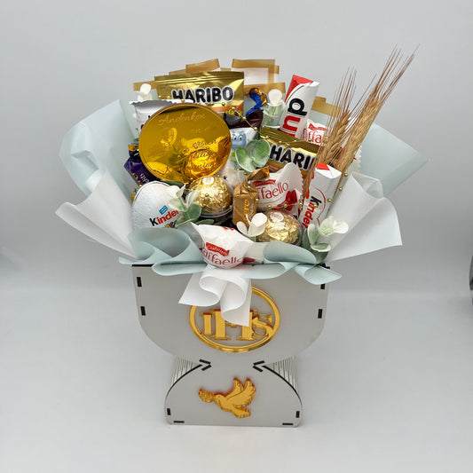 Süßigkeiten-Geschenkbox zur Ersten Heiligen Kommunion – IHS