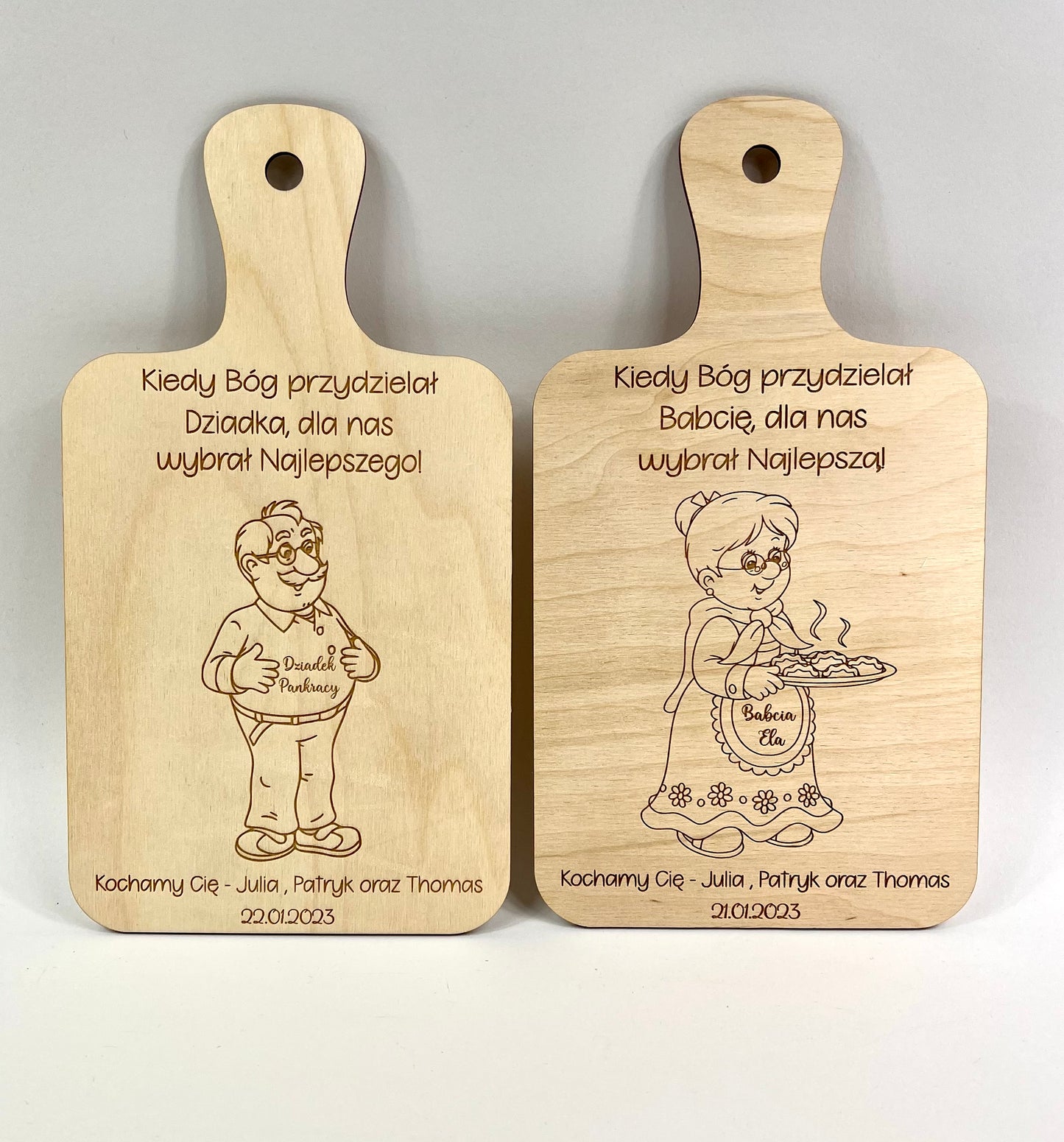 Personalizowana Deska Dekoracyjna dla Dziadków