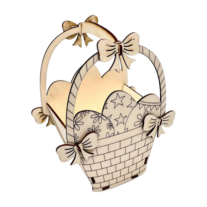 Holz Osterkorb – Dekorative Geschenkbox für Ostern