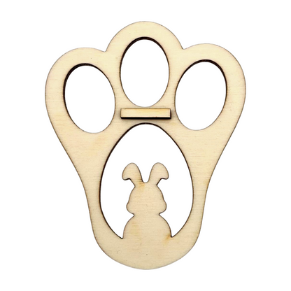 Magische Osterhasen-Fußabdrücke