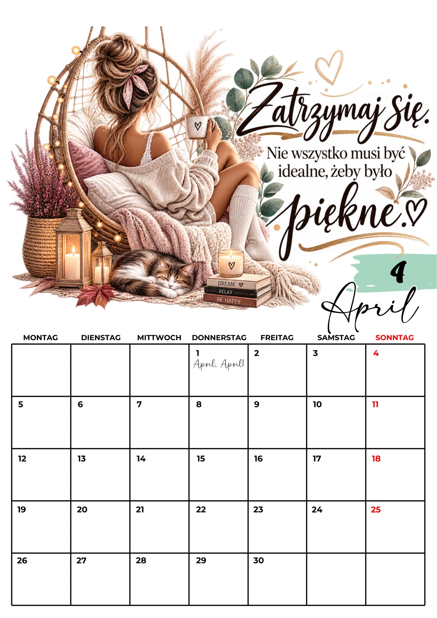 Kalendarz ścienny 2027 „Medytacje"